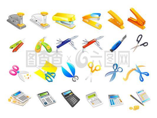 精美文具与日常用品矢量素材的魅力与应用